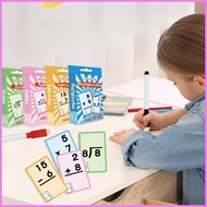 Math Flash Cards for Kids Dry Erase Multiplication Division Flash Cards Improve Learning Math Skills