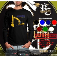 Komatsu Pc200 Excavator T-shirt Heavy Equipment Operator Baju Tshirt Microfiber