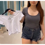 HM ROUND CROP T-SHIRT Original STORE