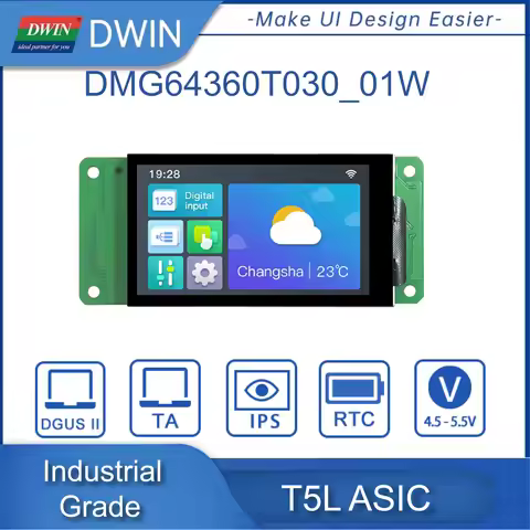 DWIN 3 Inch 360*640 LCD Display Panel Industry&Medical Grade Smart LCM TFT Touch Monitor IPS Screen 