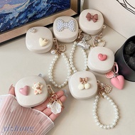 Baseus WM01/WM02/WM02+ Earphone Case 3D Cherry Bowknot Love Heart Cat Decoration with Anti-lost Chai
