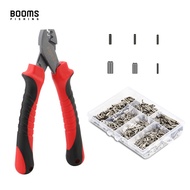 Booms Fishing CP2 Fishing Crimping Pliers with 300Pcs/set for Single &amp; Double 6 Size Mixed Fishing Line Crimping Sleeves Tools