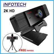 Full HD 2K 1080P Usb Webcam with Mic , Usb Camera for Desktop Laptop notebook Pc Whatsapp Zoom Meeti