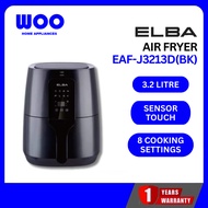 ELBA Air Fryer 3.2L 𝗢𝗶𝗹 𝗙𝗿𝗲𝗲 Frying EAF-J3213D(BK)