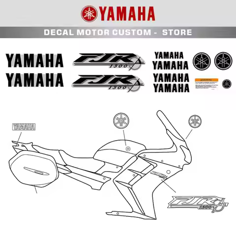 Body decoration protection sticker motorcycle reflective decal for YAMAHA FJR1300 FJR 1300