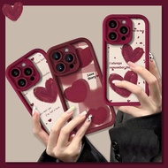 For infinix Hot 8 9 Pro 10 Lite 9 Play 10 Play 11 Play 12 Play 12i 20 Play Hot 30 Play 30i X665E Phone Case wine red grid Love pattern silica gel Back Cover
