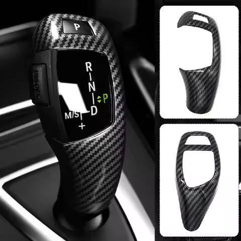 Carbon Fiber Texture for BMW F30 F10 F15 F07 F20 F21 F22 F32 F34 F35 5GT Car Gear Shift Panel Frame 