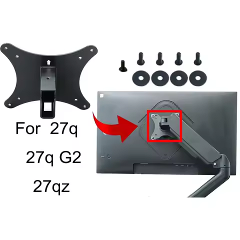 VESA Wall Mount Adapter for HP OMEN 2023 27 Inch 27qz 27q 27q G2 27qs 27s 27k Monitor Bracket Mounts