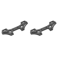 2X Carbon Fiber Front Shock Tower Plate for TT02 TT-02 1/10 RC Car Upgrade Parts Accessories