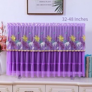 48-inch TV Dust Cover Ultra-Thin Hanging Television Cover Curved Surface Television Cover TV Cover