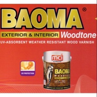 (5 Litre) MCI BAOMA Woodtone Exterior &amp; Interior Varnish;Cat Varnish Syelek Kayu