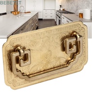 BEBETET Drawer Handle, Brass Flat Cabinet Pull, Vintage Screw Included Furniture Handle Furniture