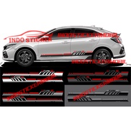 Cutting sticker car type R sticker list stripe body side car HONDA type R latest sticker type R