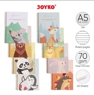 Buku Tulis Catatan Bergaris Ruled NB-707 Notebook A5 merek Joyko