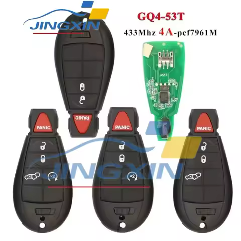 JING XIN GQ4-53T Remote Car Key 433MHz PCF7961M 4A Chip For Jeep Cherokee Sport KL 2014 2015 2016 20