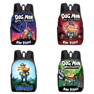 Dog Man Backpack 16 inch single-sided printed large capacity backpack fashionable multifunctional ba