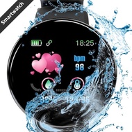 ♥Readystock♥+FREE Shipping D18S Smart Watch Round Blood Pressure Heart Rate Monitor Men Fitness Tracker SmartWatch Android IOS Women Sport Electron Clock