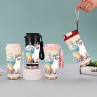 TERMOS Llama Animals Cutie Tumbler Coffee Stainless Steel CUP 500 ML Vacuum Mug Thermos Coffee Cup C