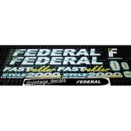 Federal fastrekker bicycle sticker