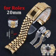 Luxury Solid Stainless Steel Watch Band for Rolex Submariner/GMT/Oyster/Datejust Bracelet 20mm Metal