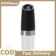 GUOUqna Electric Pepper Grinder Salt And Pepper Grinder Adjustable Coarseness Spice Mill With LED Li