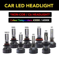 (*1Year Warranty*) 2 PCS Mini Car LED Headlight Headlamp 11000LM 55W 4300K/6000K H1 H3 H4 H7 H8/H11 