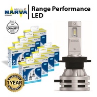 Narva Range Performance LED Headlight Bulbs Set (6500K) - H1, H3, H4, H7, H11, HIR2, HB3, HB4, FOG (