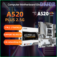 DFJDR AMD ONDA A520-PLUS 2.5G Socket AM4 white Motherboard DDR4 64GB PCI-E 3.0 M.2 Desktop AMD A520 Mainboard Ryzen CPU JRTJN