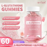 Biyode l-Glutathione Gummy Whitening Skin | 500mcg Biotin and l-Glutathione | Contains Vitamin C, d,