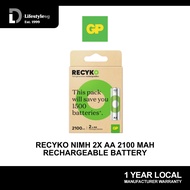 GP ReCyko NiMH 2x AA 2100 mAh Rechargeable Battery