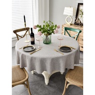 B. b. Best-Selling Large Round Table Tablecloth Waterproof Oil-Proof Disposable Cotton Linen Fabric 