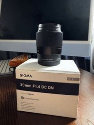 Sigma 30mm F1.4 DC DN Lens Sony E-mount with filter