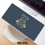 แผ่นรองเมาส์ BEARBRICK Mouse Pad เกมมิ่ง ขนาดใหญ่ 80 x 30 x 0.3 ซม. แผ่นรองเมาส์ เย็บขอบ ความหนา 0.3 ซม. (30มม.)