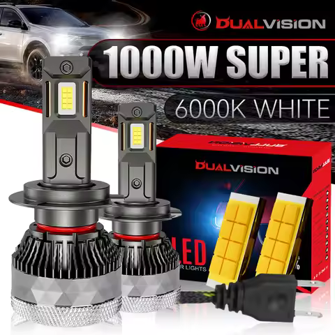 BULLVISION H7 LED H4 H1 H11 H8 H9 9005 HB3 9006 HB4 9012 HIR2 Car Headlight 6000K K6C Led Double Cop