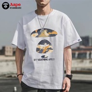 Aape t shirt original By A Bathing Ape camouflage ape bape t shirt loose casual couple short-sleeved