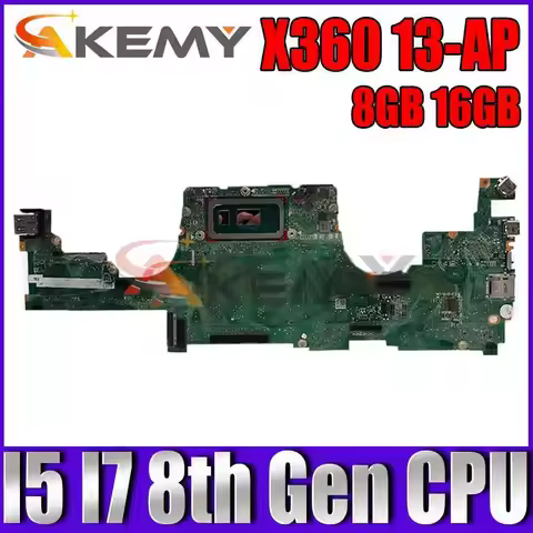 For HP X360 13-AP Motherboard DA0X36MBAE0 i5-8265U i7-8565U RAM 8G L37647-001 L37640-601 L37638-601 