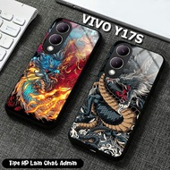 Softcase Glass Glass Vivo Y17s (MV34) Case Hp Vivo Y17s - Softcase Sparkle Vivo Y17s - Casing Vivo Y17s Latest Dragon Motif