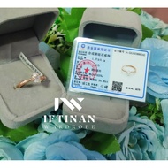 Mevvah Exclusive Moissanite Ring 0.8 ct Clear, Oval LIST, ROSEGOLD S925, Certified