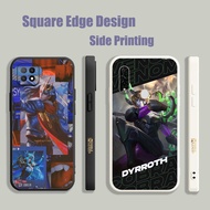 Casing For OPPO A39 A57 Reno 5 7 8 A54 A54S A94 Dyrroth Skin Floral Knight Lancelot Mobile Legends UHK07 Phone Case Square Edge
