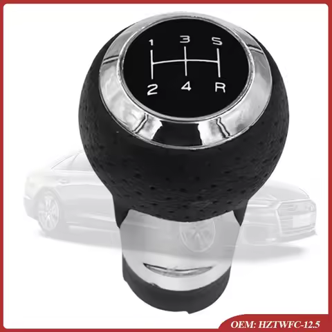 5 Speed Gear Shift Knob For Audi A4 S4 B8 8K A5 8T Q5 8R S Line 2007-2015 Manual Leather Top Quality