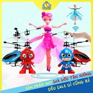 Elsa Hot Glowing Induction Flying Doll, Touch Toy Hands On Is Flying Fairy Flying Pink, Purple, Blue