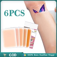 6 Sheets Tattoo Cover Fake Skin Tattoo Silicone Scar Sheet Silicone Scar Sheets Scar Sheet