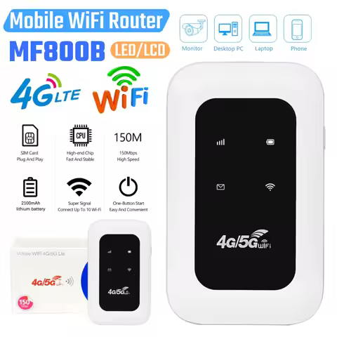 MF800B 4G SIM Card Router LTE Mobile WiFi Router with SIM Card Slot 150Mbps Mini Outdoor Hotspot 210
