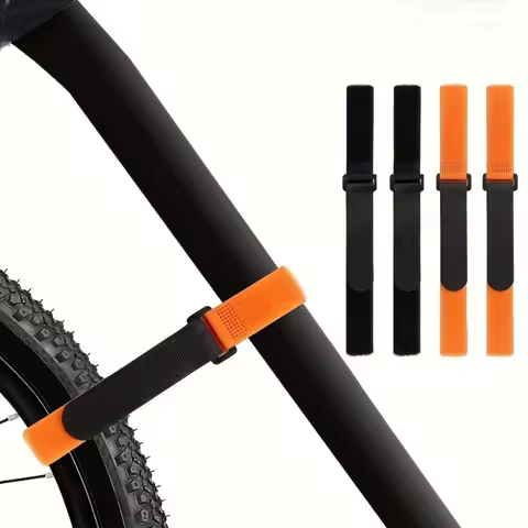 4pcs Reusable Bike Wheel Strap Adjustable Bike Wheel Stabilizer Straps Bike Rack Strap with Durable 
