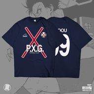 PXG FC Paris France Rin Shidou Blue Lock Jersey Kaos Anime Manga Baju Wibu T-Shirt Jepang DJA Cloth