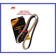 MEAUSU FAN BELT MSFB-7PK-032 7PK1550 Model: TOYOTA ESTIMA 3.5 GSR50