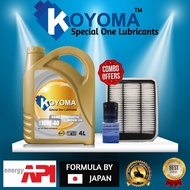 MITSUBISHI GRANDIS (03) 2.4 AIR FILTER + OIL FILTER + KOYOMA 10W40 SEMI SYNTHETIC ENGINE OIL