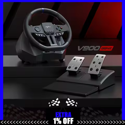 PXN V900 GEN2 Gaming Steering Wheel Driving Racing Simulator 270°/900° Rotation For PC Switch PS3 PS