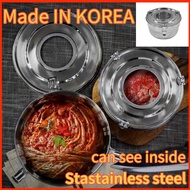 Kimchi Container [Made in Korea] All stainless steel sealed 4.5L #side dish container stainless steel container kimchi pancake container  glasslock container kimchi soup kimchi halal kimchi fried rice  kimchi stew kimchi ramen