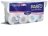 Paseo Elegant International Quality 3 ply Toilet Paper 300 Toilet Tissue Sheets In Per Roll Sheet Size 9.9 cm x 10.5 cm Pack of 8 Rolls